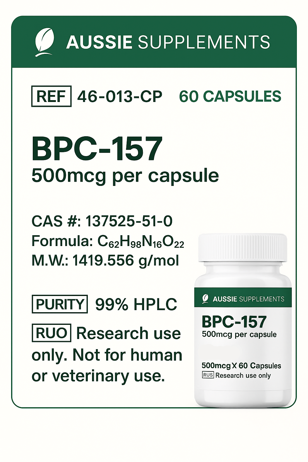 BPC-157 (500mcg tablets)